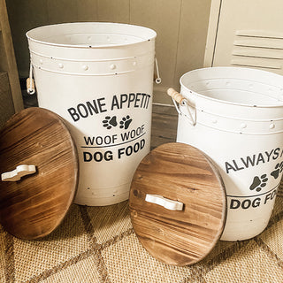 Storage Canisters Dog Food Container Decorative Decorative Pet