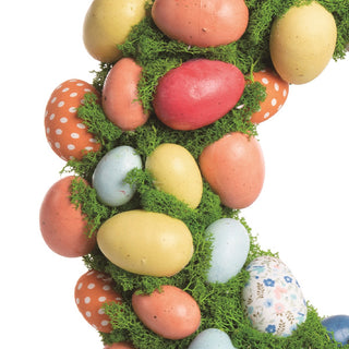 Large Multicolor Easter Egg Wreath