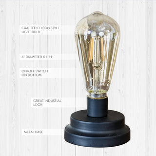 Tabletop Edison Bulb Lamp