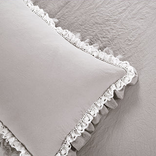 Layered Ruffle Comforter 3 Piece Set