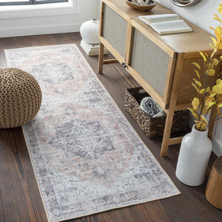 Traditional Charcoal Washable Rug
