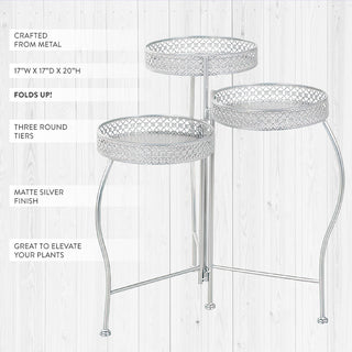 Foldable Metal Plant Stand