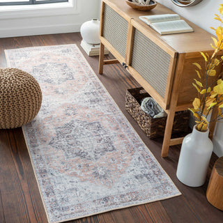 Traditional Charcoal Washable Rug