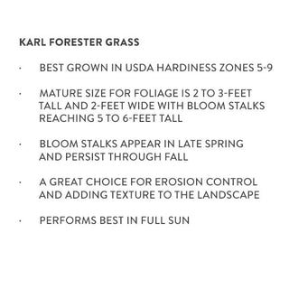 Trade Gallon Karl Forester Grass Information