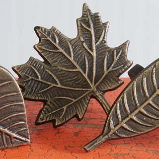 Autumn Leaf Napkin Rings, Set of Four