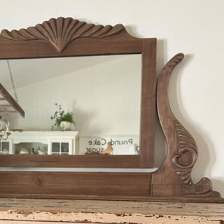 Georgian Hand Carved Wood Frame Mirror