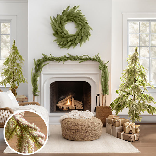 Large Artificial Frosted Christmas Tree – Oak Nashville