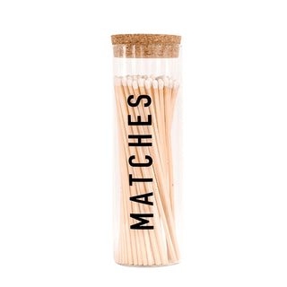 White Tip Hearth Matches - 80 Count, 7"