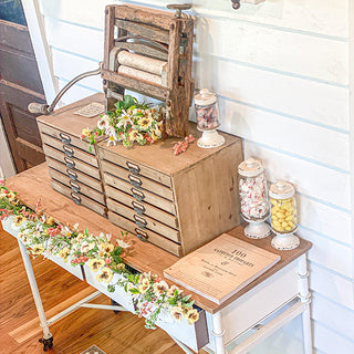 Vintage farmhouse apothecary jars home decor

