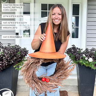 Rustic dried wheat wreath