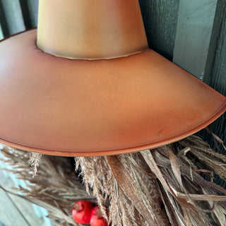 Rustic dried wheat wreath