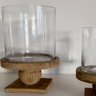 glass candle holder 