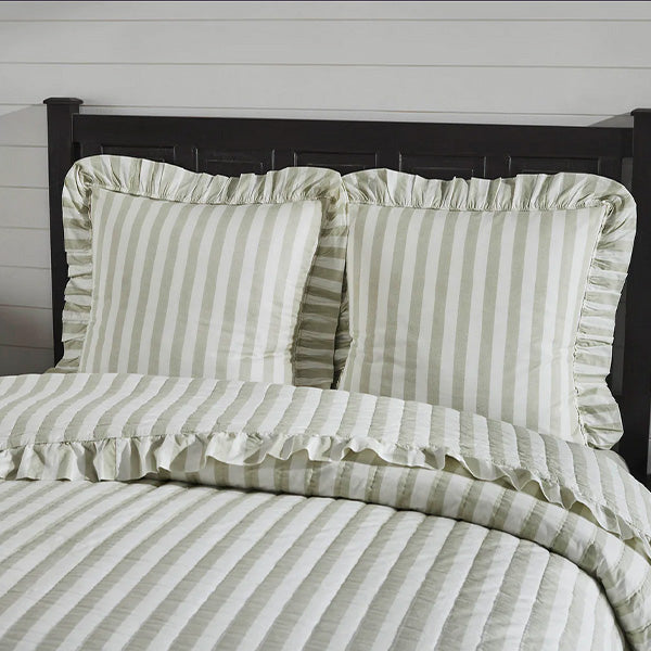 Striped Ruffle Sheets Ruffle Bedding - Decor Steals