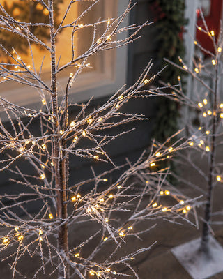 Glistening Outdoor LED Trees, Set of 3