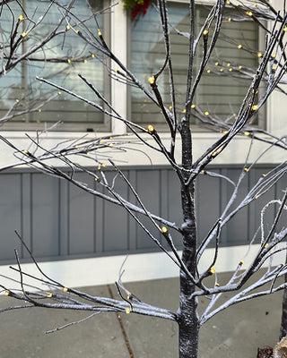 Glistening Outdoor LED Trees, Set of 3