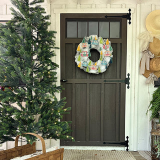 Light-Up Colorful Gondola Wreath
