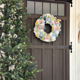 Light-Up Colorful Gondola Wreath