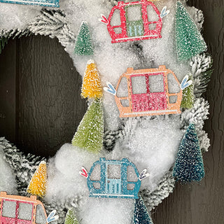 Light-Up Colorful Gondola Wreath