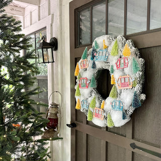 Light-Up Colorful Gondola Wreath