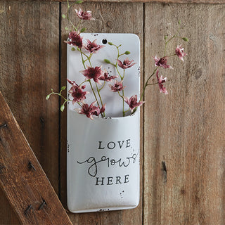 Love Grows Here Wall Pocket