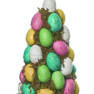 Multicolored Easter Egg Table Tree