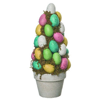 Multicolored Easter Egg Table Tree