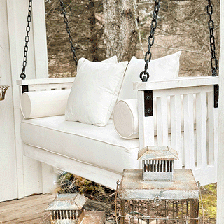 Wooden Porch Swing - Decor Steals