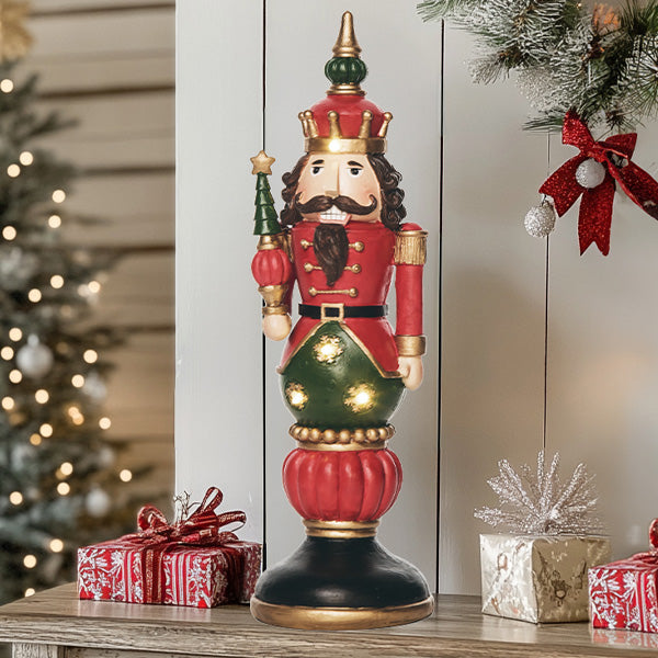 オルゴール The Nutcracker, antique Gilded Gold Nutcracker | Grandin Road