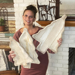 Carved Wooden Christmas Platters, Pick Your Style
