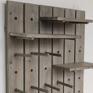 Customizable Wooden Peg Wall Shelf Decor Steals