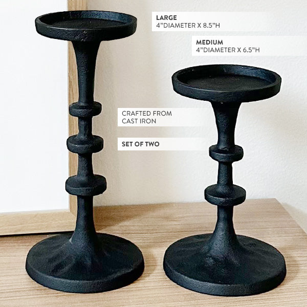 Accents | Beautiful Black Metal Pillar Candle Holder With A Scroll Design Base 643713587f29dd37501cff99 Accents | Beautiful Black Metal Pillar Candle Holder With A Scroll Design Base 643713587f29dd37501cff99
