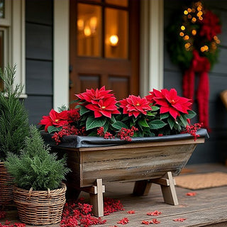Front porch holiday décor