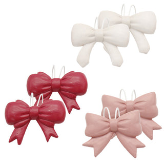 Coquette Bow Pot Hangers, Set of Two, Choose Your Color