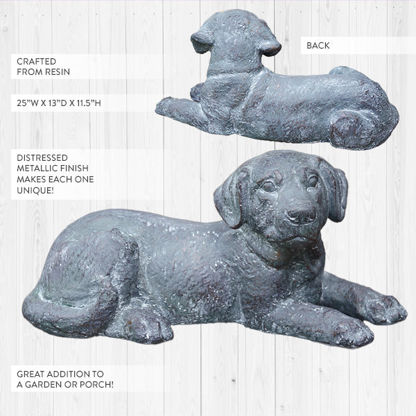 Spring Dog Statue Dog Garden Statue - Decor Steals