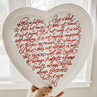 Valentines Day Inspirational Quote Platter
