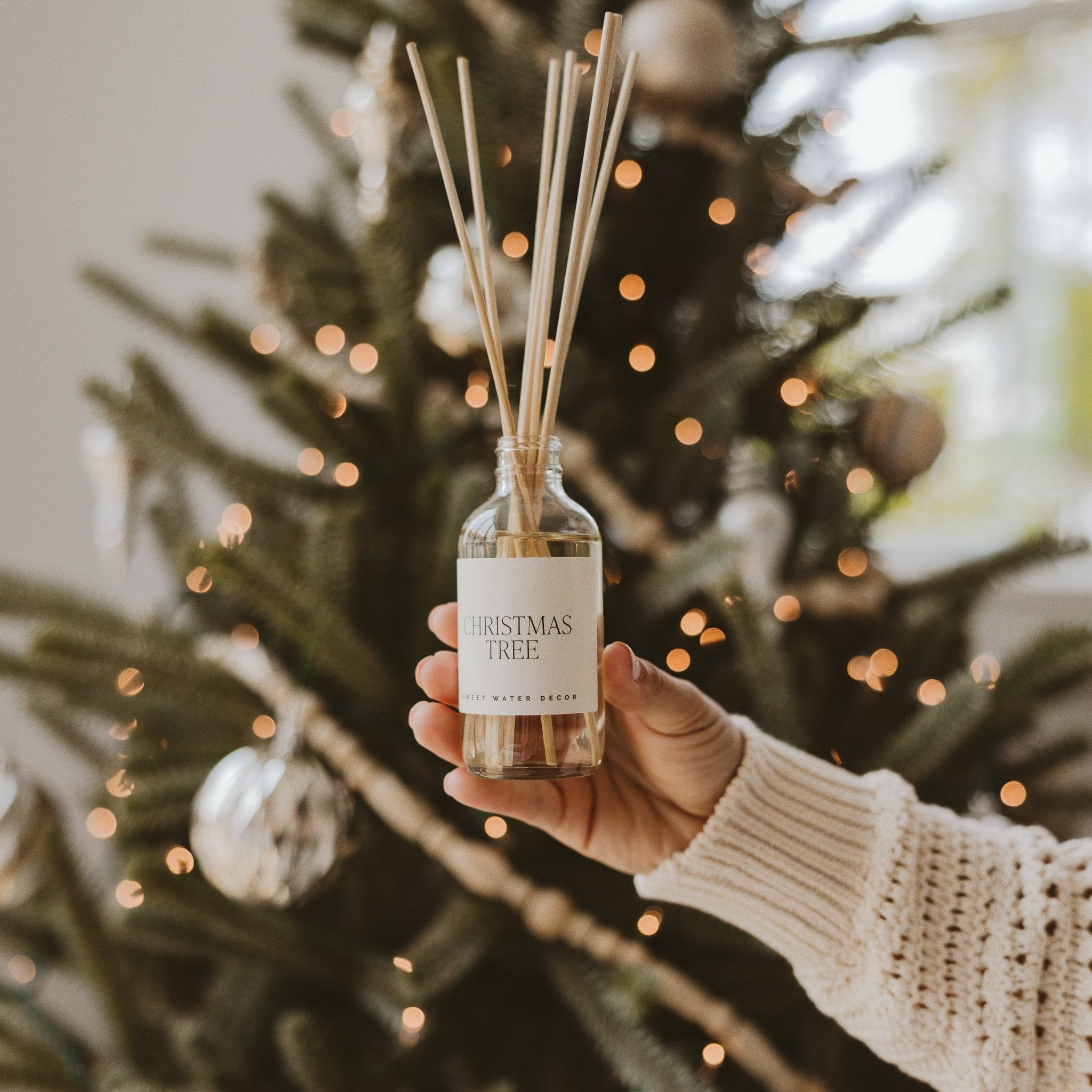 Spruce Tree Diffuser Christmas Tree Clear Reed Diffuser - Decor Steals