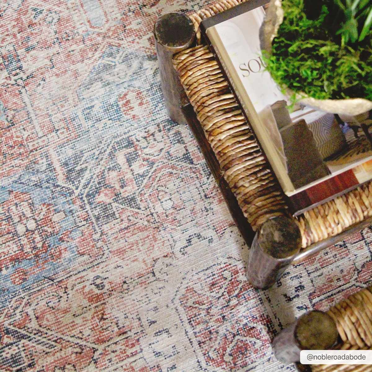 Dilapidated Rug Vintage Inspired Distressed Washable Rug - Decor Steals