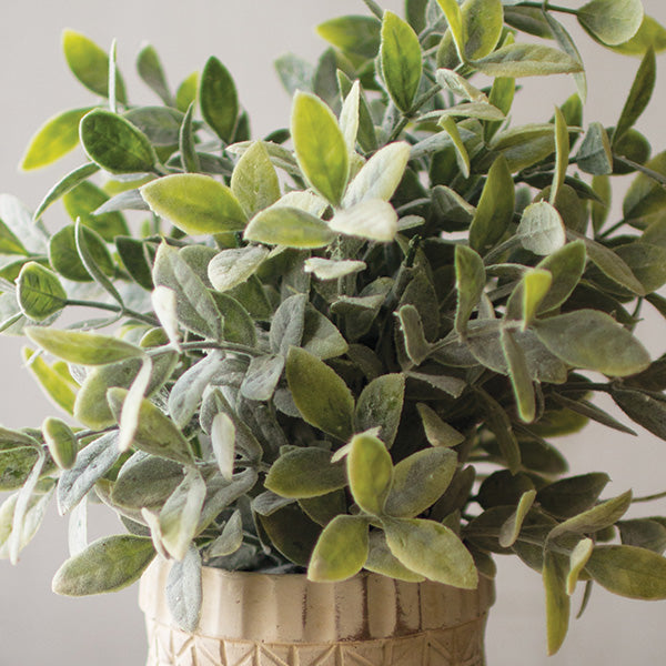 faux sage plant in pot faux-sage-greenery