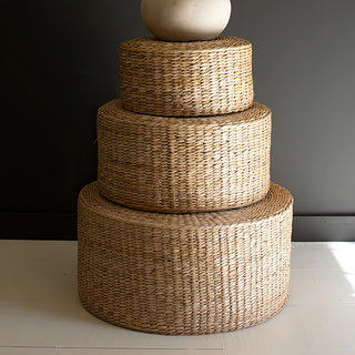 Natural Seagrass Round Risers