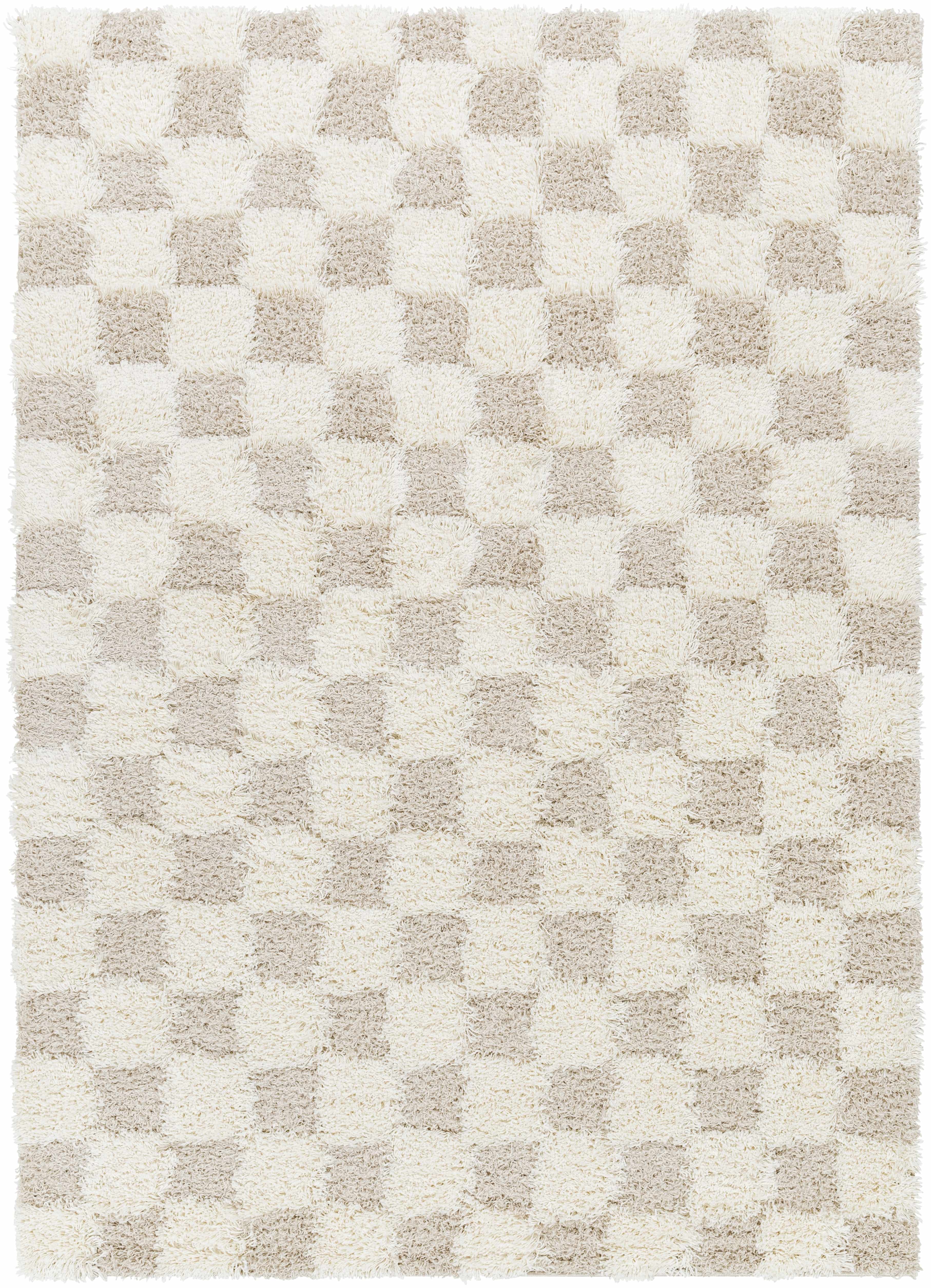 Check Rug Neutral Neutral Checkered Area Rug - Decor Steals