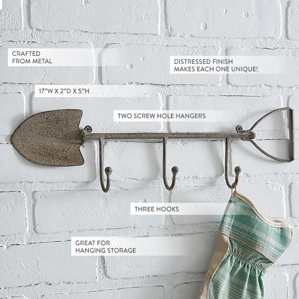 Shovel Wall Hook Rack - Decor Steals