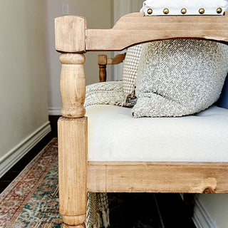 Wood Spindle Bench