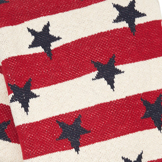 Patriotic Star and Stripes Throw