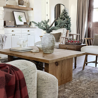 Handcrafted Ribbed Texture Large Vase