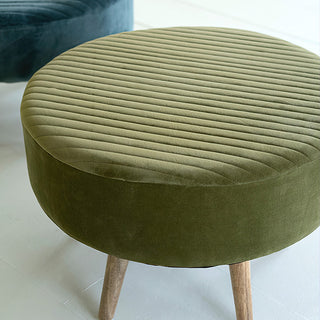 Upholstered Wooden Stool, Choose Your Color