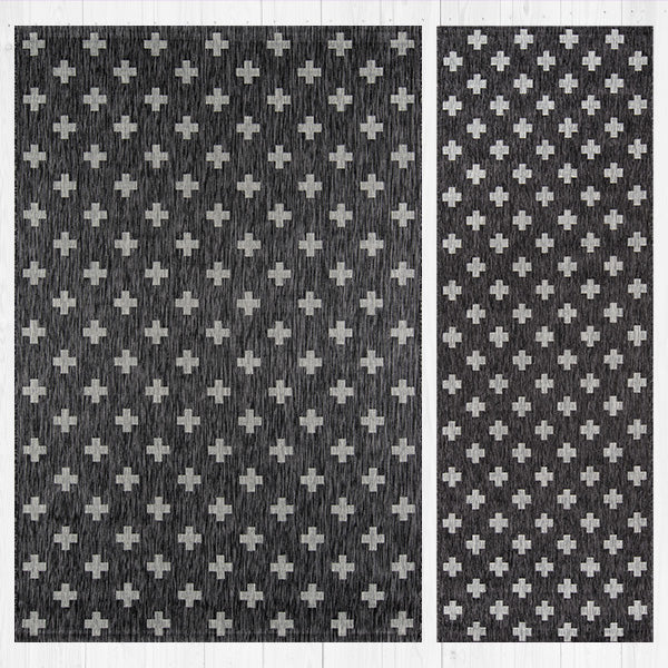 Cross Patterned Indoor/Outdoor Rug, Pick Your Size - Decor Steals