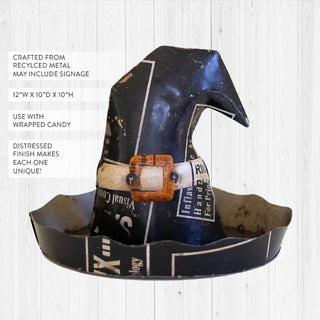 Recycled Iron Witch Hat Tray