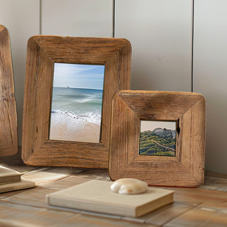 Recycled Wood Photo Frames, Set of 3