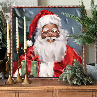 Vintage Inspired Santa Wall Art