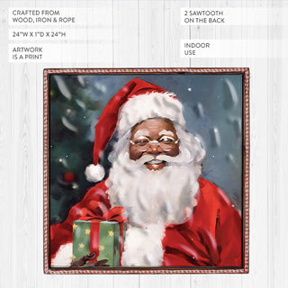 Vintage Inspired Santa Wall Art
